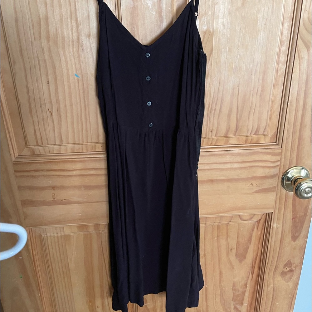 Black spaghetti strap dress